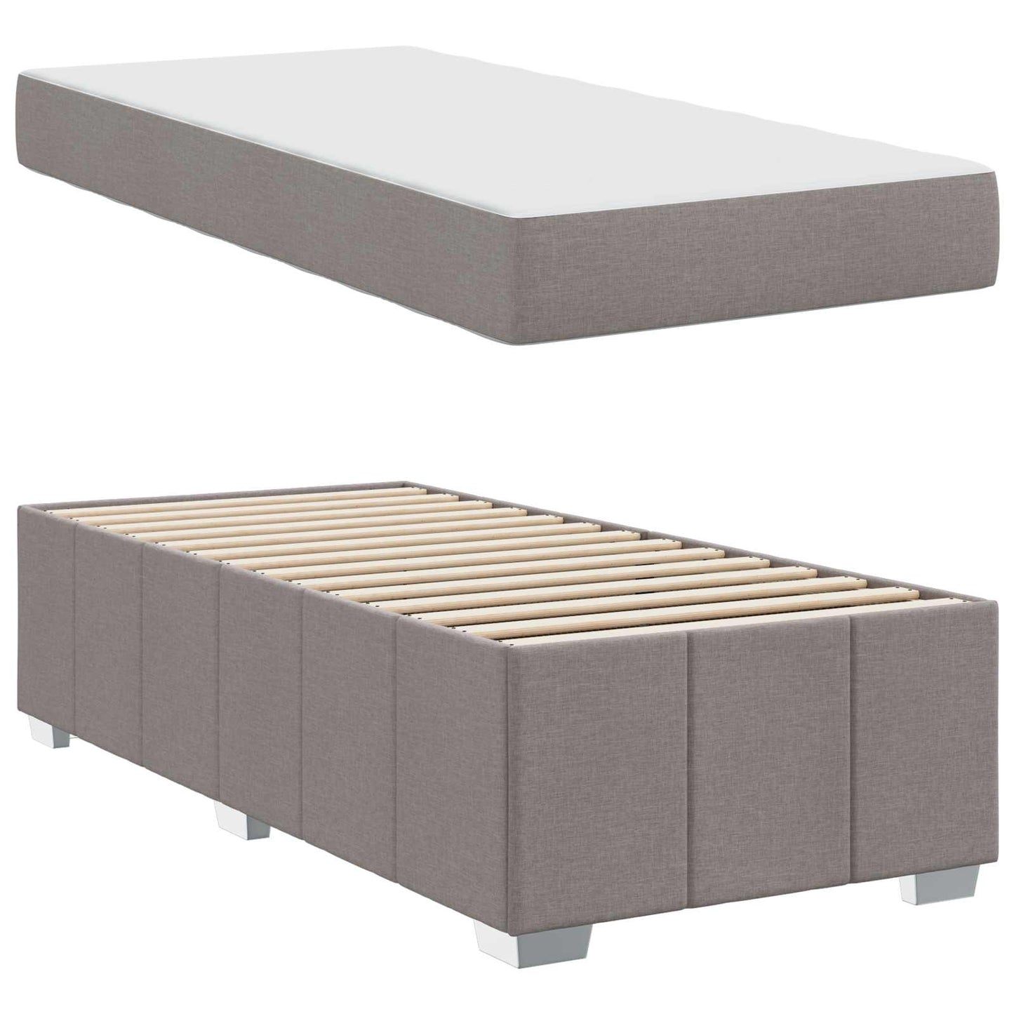 Struttura del letto con materasso Talpa 100 x 200 cm Tessuto | homemem39