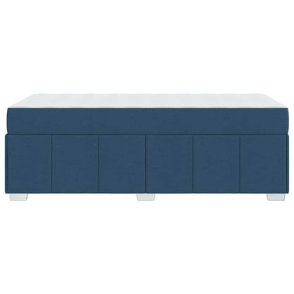 Struttura del letto con materasso Blu 100 x 200 cm Tessuto