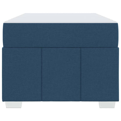 Struttura del letto con materasso Blu 120 x 190 cm Tessuto