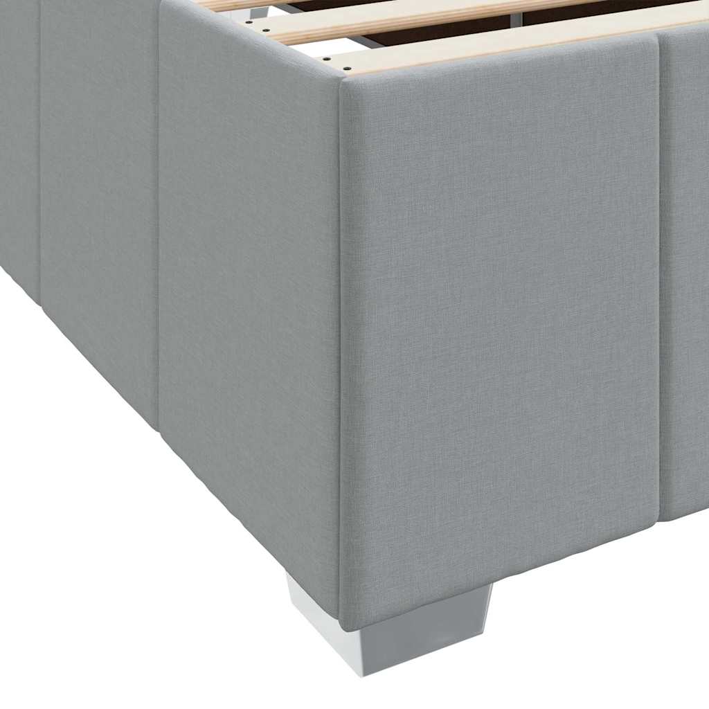 Struttura del letto Grigio chiaro 140 x 200 cm Tessuto | homemem39