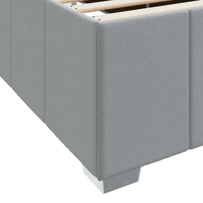 Struttura del letto Grigio chiaro 140 x 200 cm Tessuto | homemem39