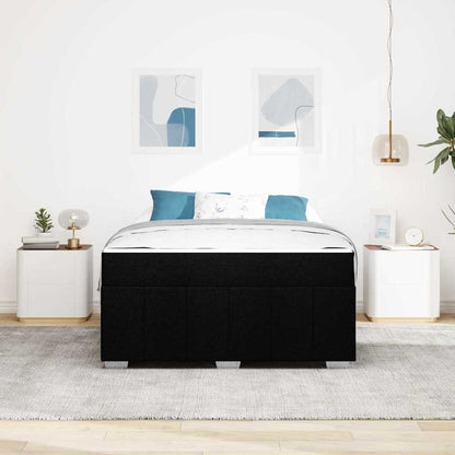 Struttura del letto con materasso Nero 140 x 200 cm Tessuto - homemem39
