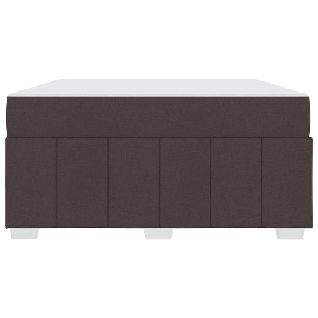 Struttura del letto Marrone Scuro 140 x 200 cm Tessuto