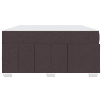 Struttura del letto Marrone Scuro 140 x 200 cm Tessuto