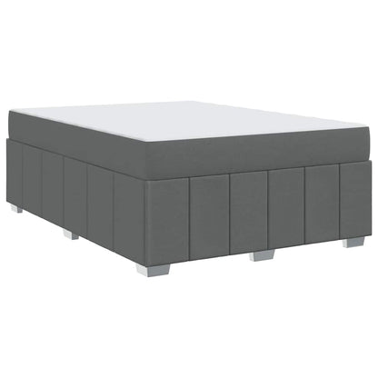 Struttura del letto Grigio scuro 160 x 200 cm Tessuto