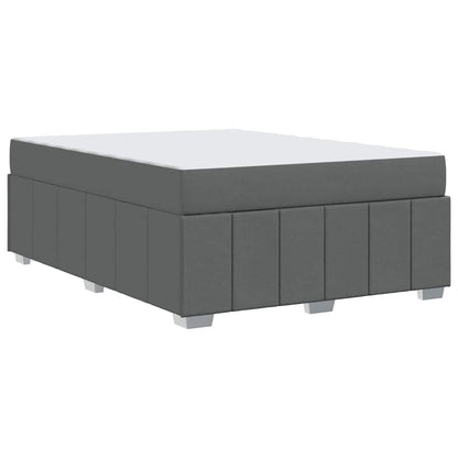 Struttura del letto Grigio scuro 160 x 200 cm Tessuto
