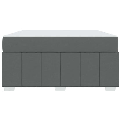 Struttura del letto Grigio scuro 160 x 200 cm Tessuto