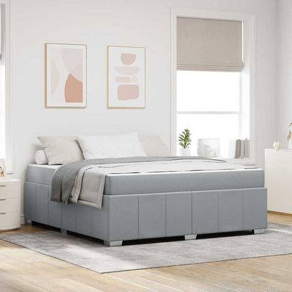Struttura del letto Grigio chiaro 180 x 200 cm Tessuto
