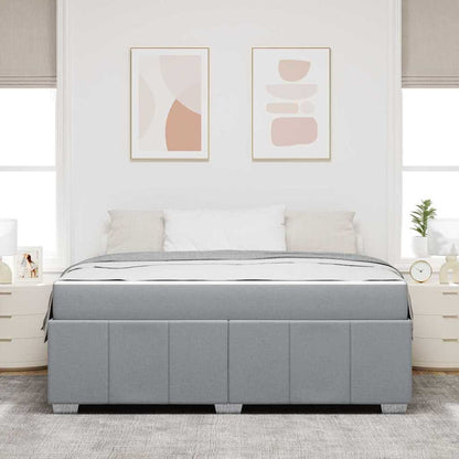 Struttura del letto Grigio chiaro 180 x 200 cm Tessuto - homemem39
