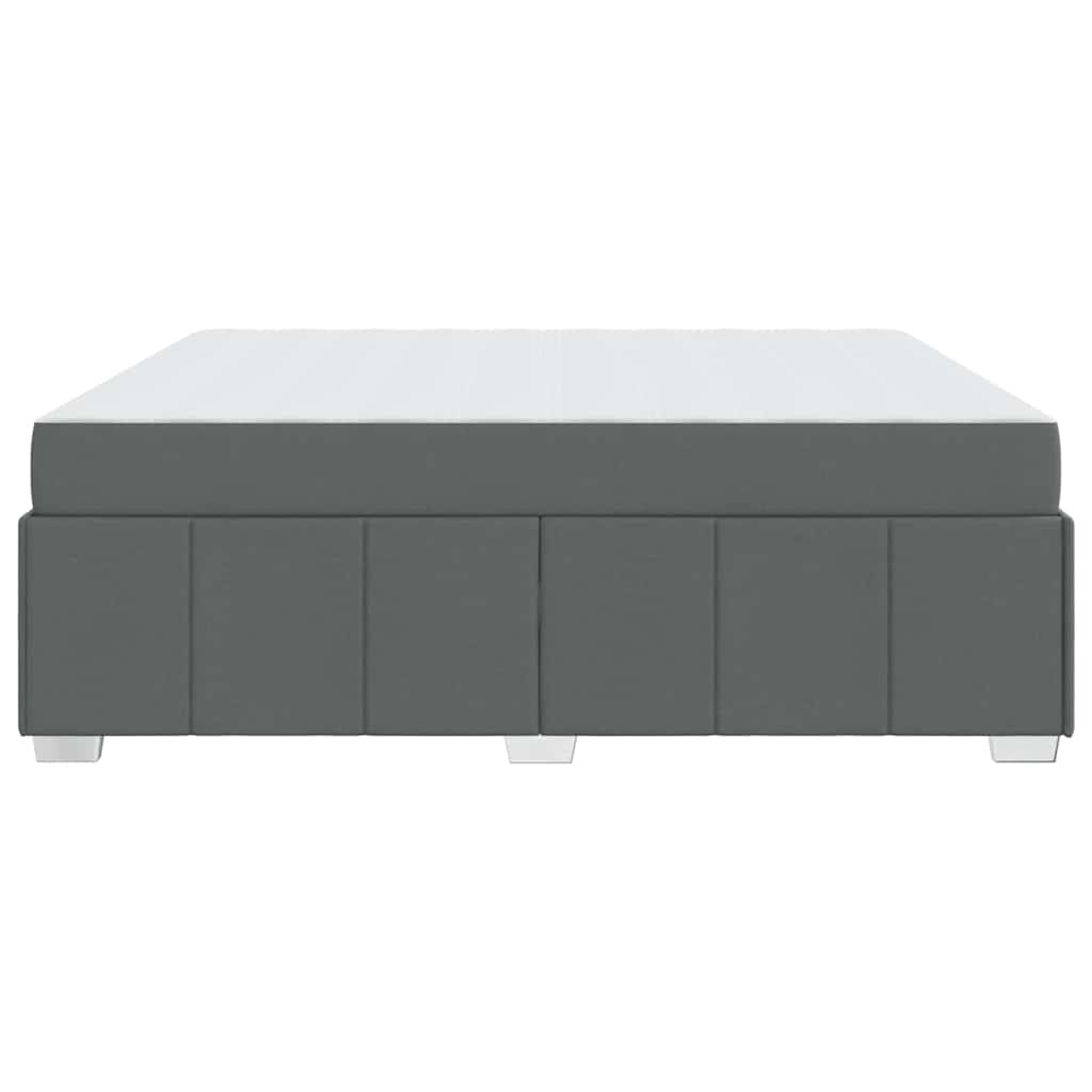 Struttura del letto Grigio scuro 180 x 200 cm Tessuto