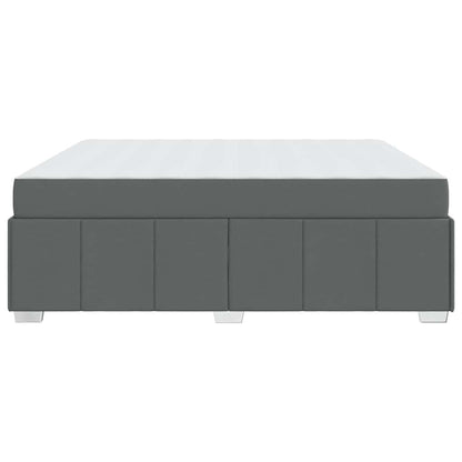 Struttura del letto Grigio scuro 180 x 200 cm Tessuto