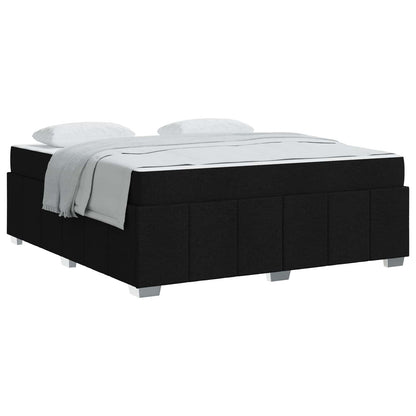 Struttura del letto con materasso Nero 180 x 200 cm Tessuto | homemem39