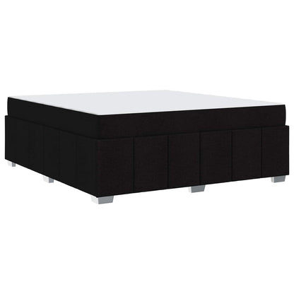 Struttura del letto con materasso Nero 180 x 200 cm Tessuto | homemem39