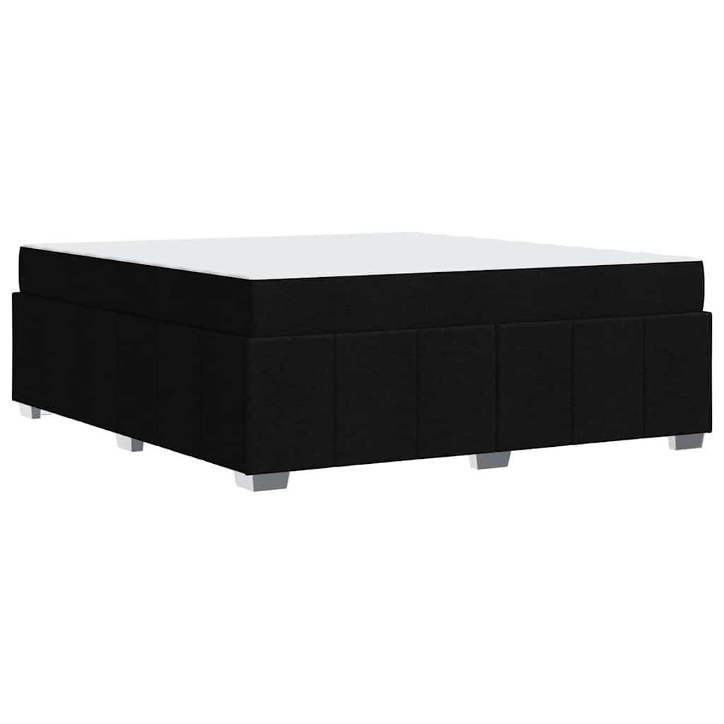 Struttura del letto con materasso Nero 180 x 200 cm Tessuto - homemem39