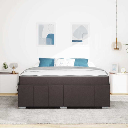 Struttura del letto Marrone Scuro 180 x 200 cm Tessuto | homemem39