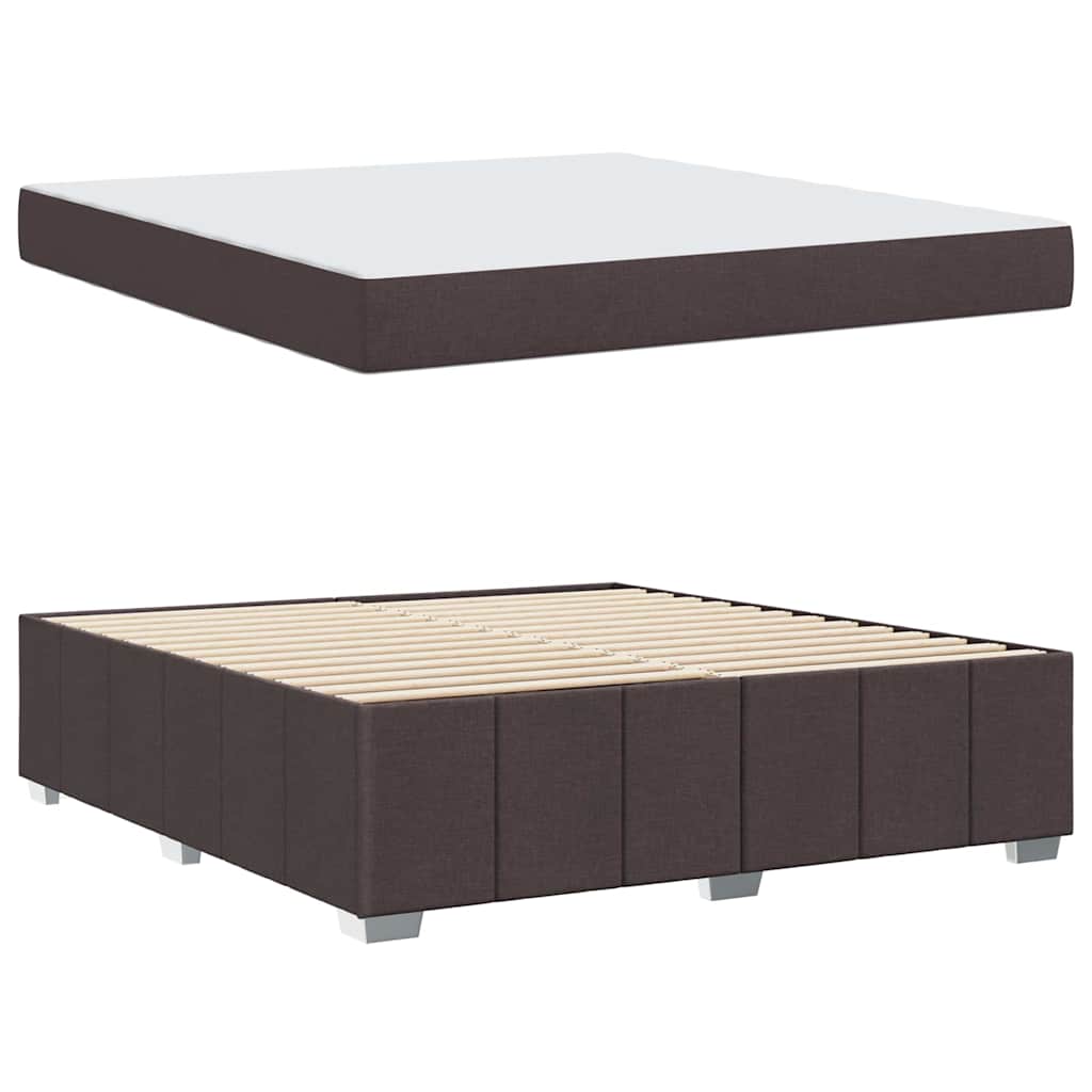 Struttura del letto Marrone Scuro 180 x 200 cm Tessuto | homemem39