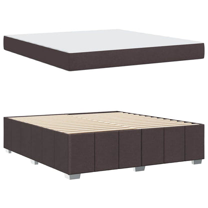 Struttura del letto Marrone Scuro 180 x 200 cm Tessuto | homemem39