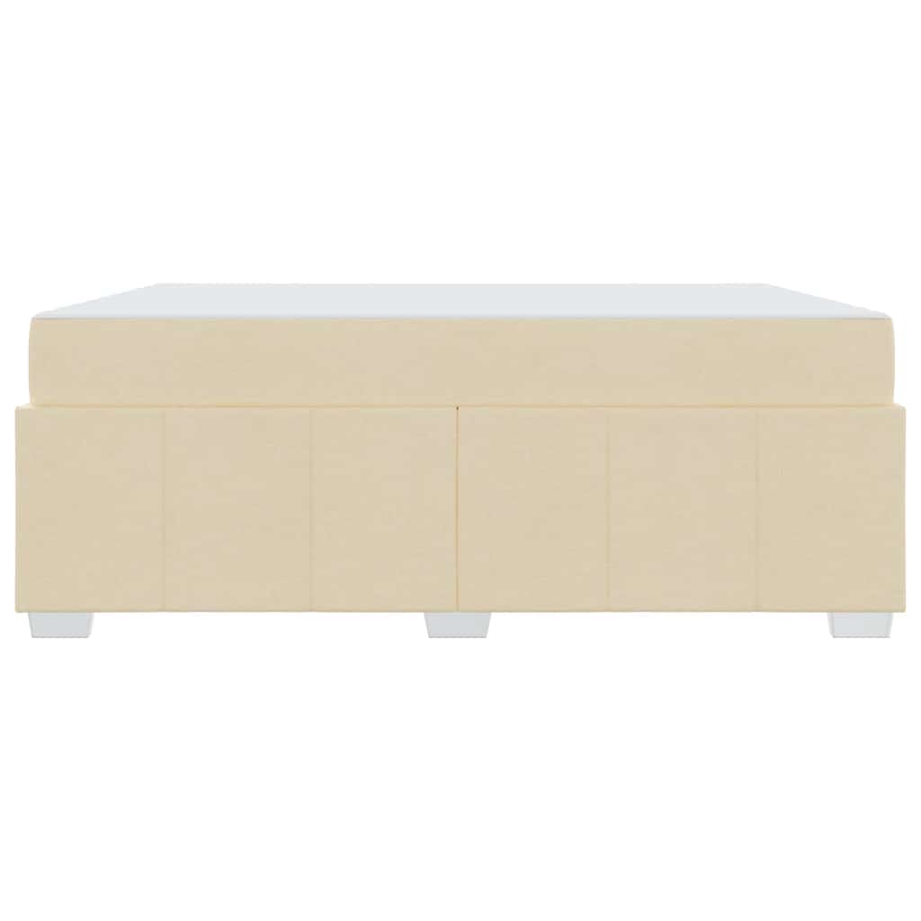 Struttura del letto con materasso Crema 180 x 200 cm Tessuto - homemem39