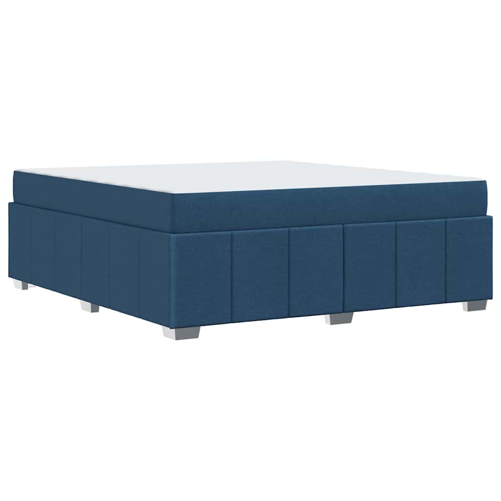 Struttura del letto con materasso Blu 180 x 200 cm Tessuto - homemem39