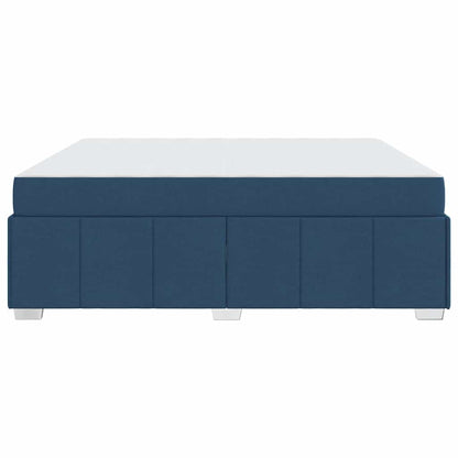Struttura del letto con materasso Blu 180 x 200 cm Tessuto - homemem39