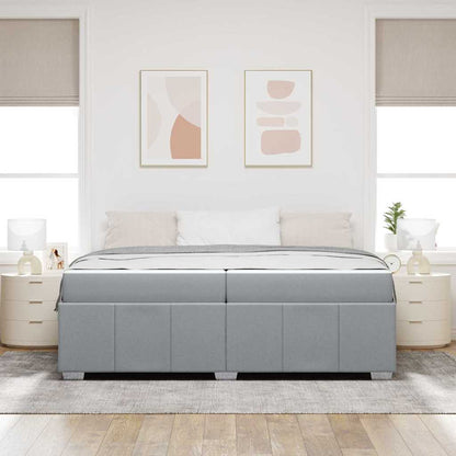 Struttura del letto Grigio chiaro 200 x 200 cm Tessuto - homemem39