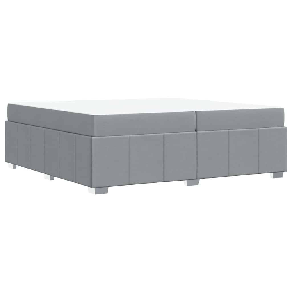 Struttura del letto Grigio chiaro 200 x 200 cm Tessuto - homemem39