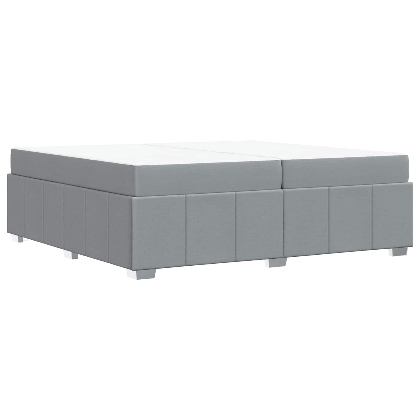Struttura del letto Grigio chiaro 200 x 200 cm Tessuto | homemem39