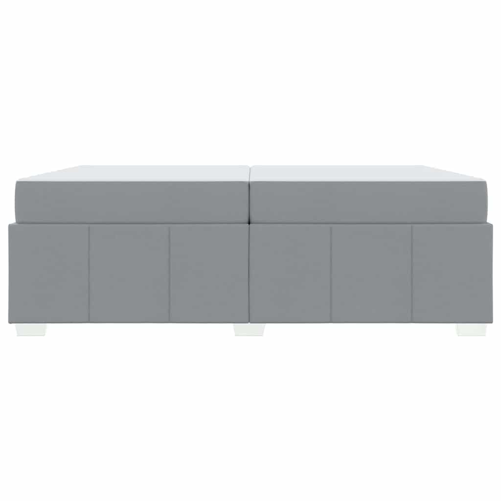 Struttura del letto Grigio chiaro 200 x 200 cm Tessuto - homemem39