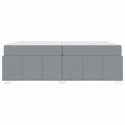 Struttura del letto Grigio chiaro 200 x 200 cm Tessuto - homemem39
