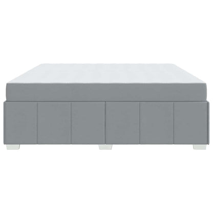 Struttura del letto Grigio chiaro 200 x 200 cm Tessuto