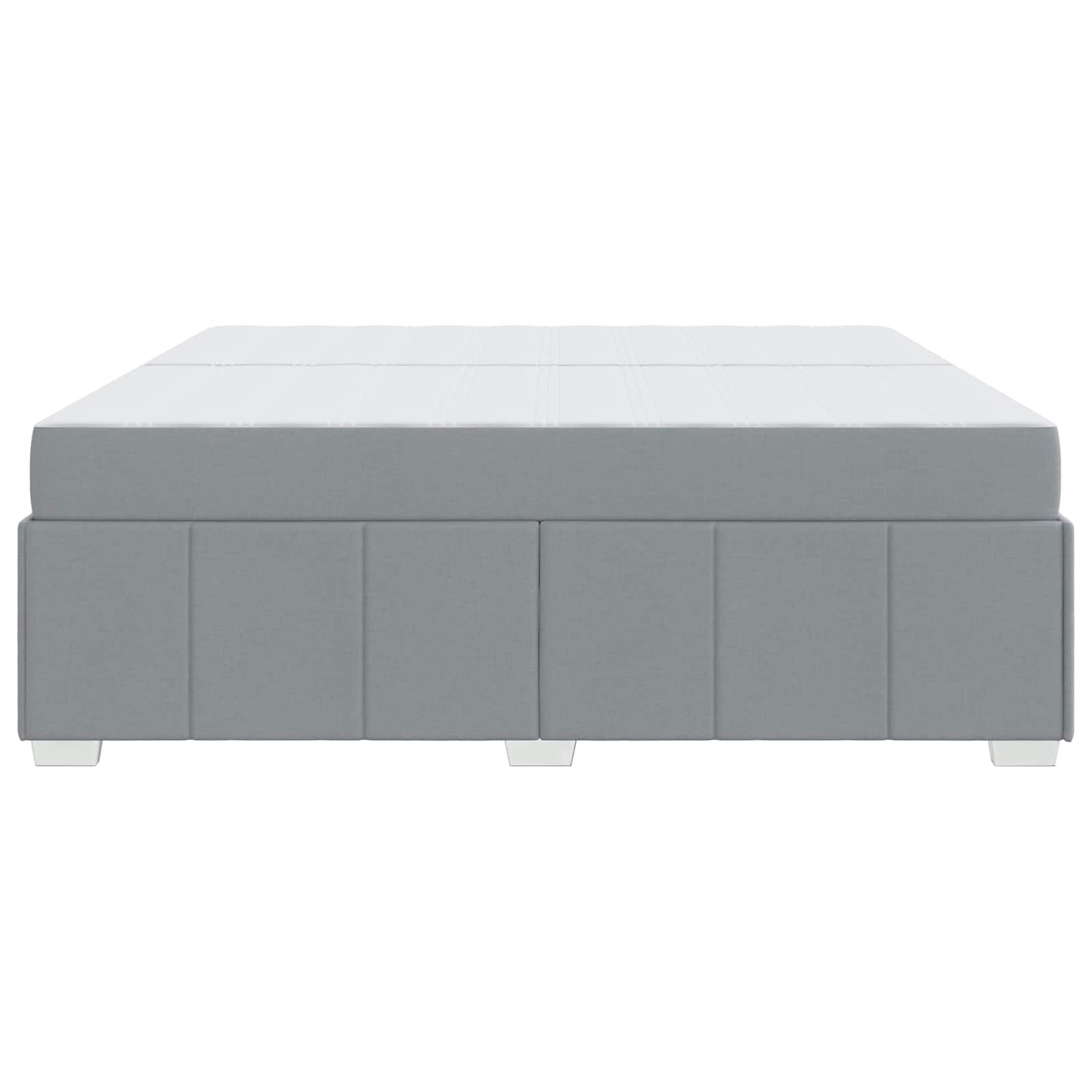 Struttura del letto Grigio chiaro 200 x 200 cm Tessuto | homemem39