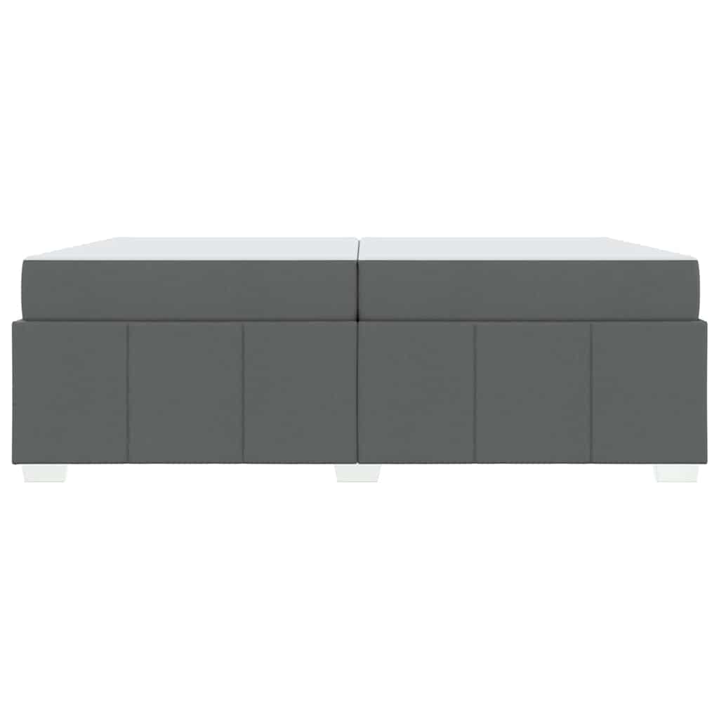 Struttura del letto Grigio scuro 200 x 200 cm Tessuto - homemem39