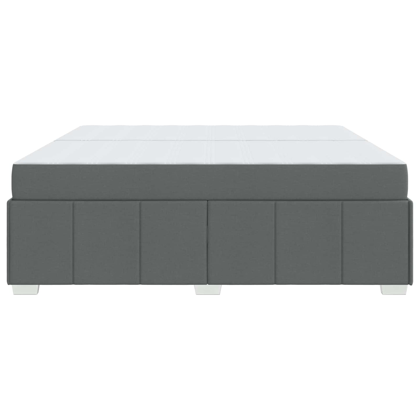 Struttura del letto Grigio scuro 200 x 200 cm Tessuto | homemem39