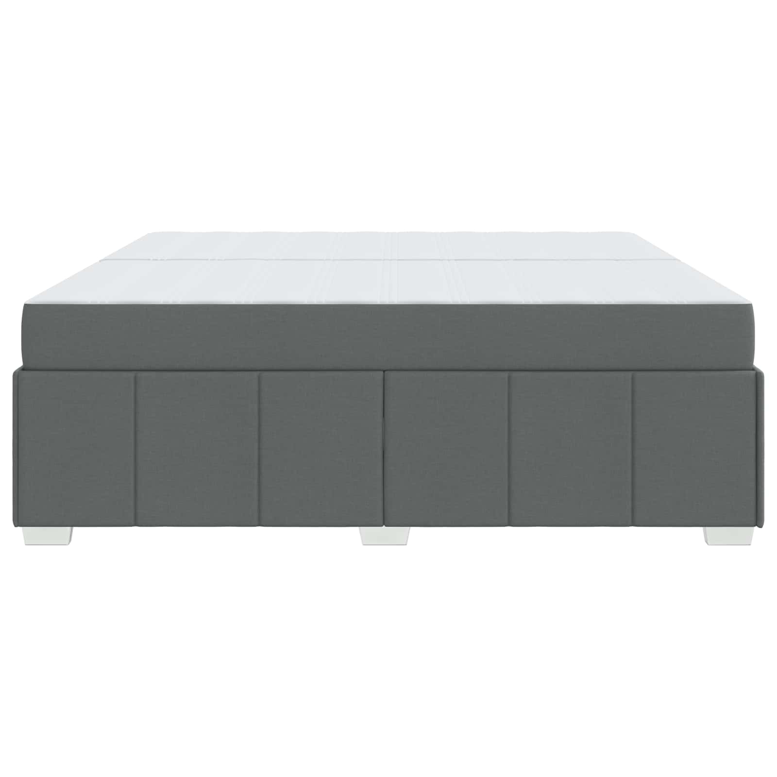 Struttura del letto Grigio scuro 200 x 200 cm Tessuto | homemem39