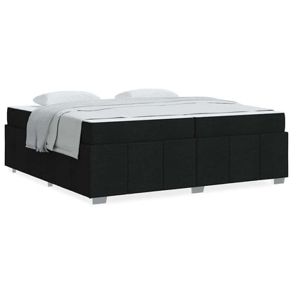 Struttura del letto con materasso Nero 200 x 200 cm Tessuto