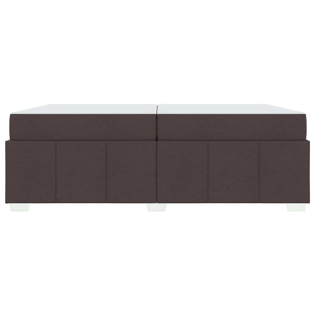 Struttura del letto Marrone scuro 200 x 200 cm Tessuto - homemem39
