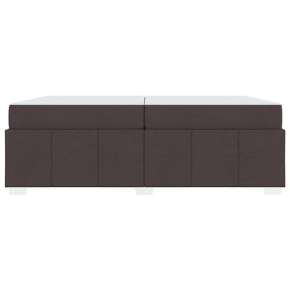 Struttura del letto Marrone scuro 200 x 200 cm Tessuto - homemem39