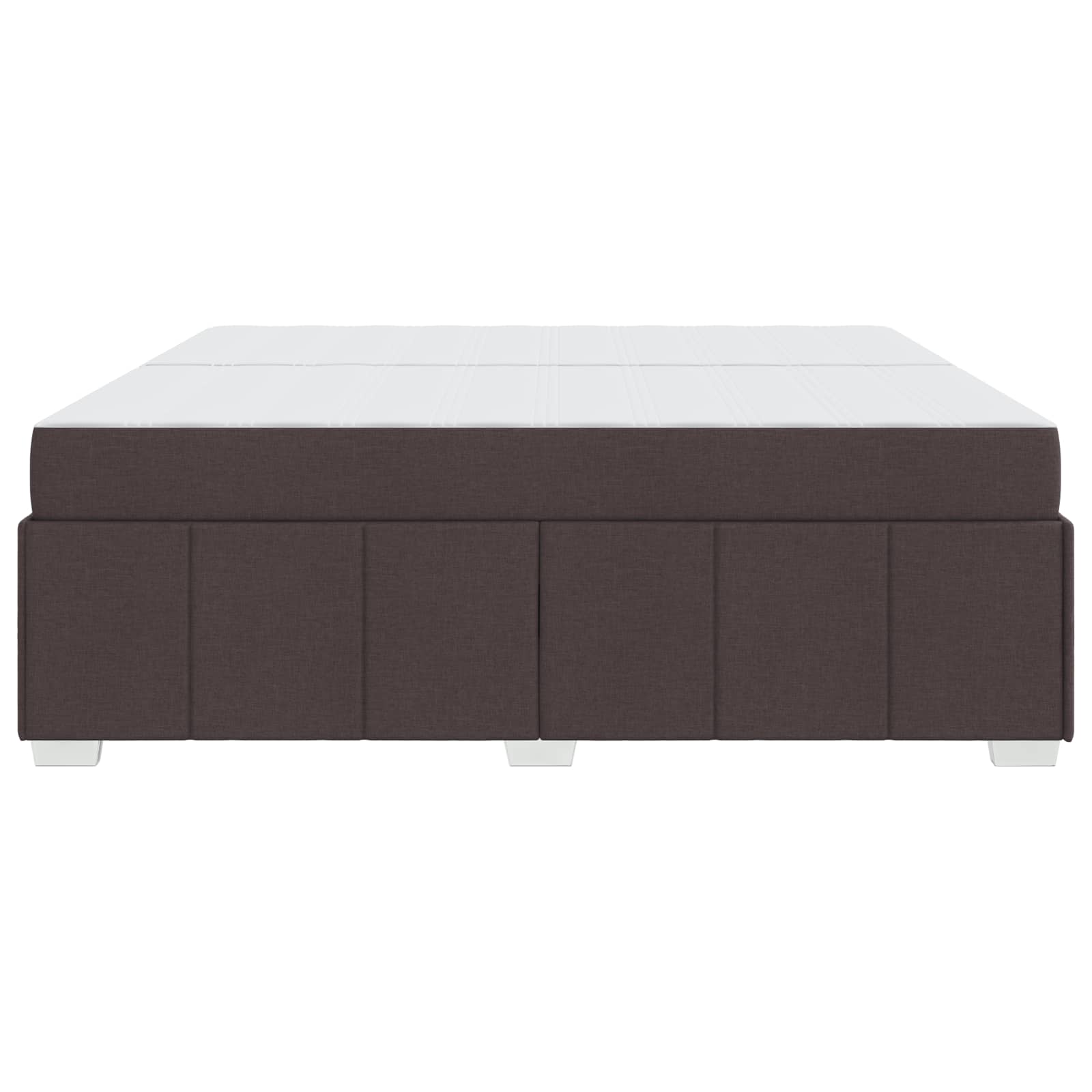 Struttura del letto Marrone Scuro 200 x 200 cm Tessuto | homemem39