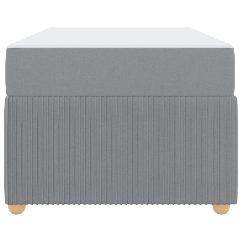 Struttura letto con materasso Grigio chiaro 80 x 200 cm Tessuto