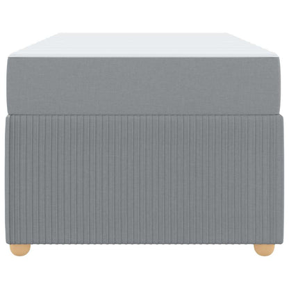 Struttura letto con materasso Grigio chiaro 80 x 200 cm Tessuto