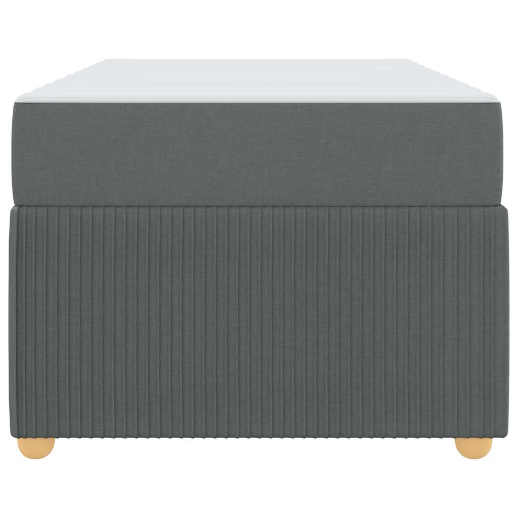 Struttura letto con materasso Grigio scuro 80 x 200 cm Tessuto - homemem39