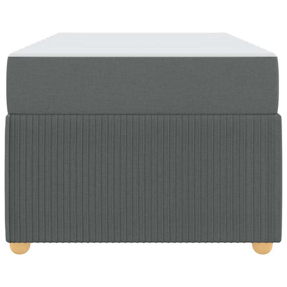 Struttura letto con materasso Grigio scuro 80 x 200 cm Tessuto - homemem39