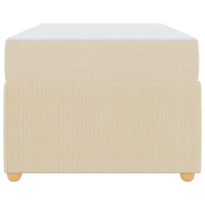 Struttura letto con materasso Crema 80 x 200 cm Tessuto