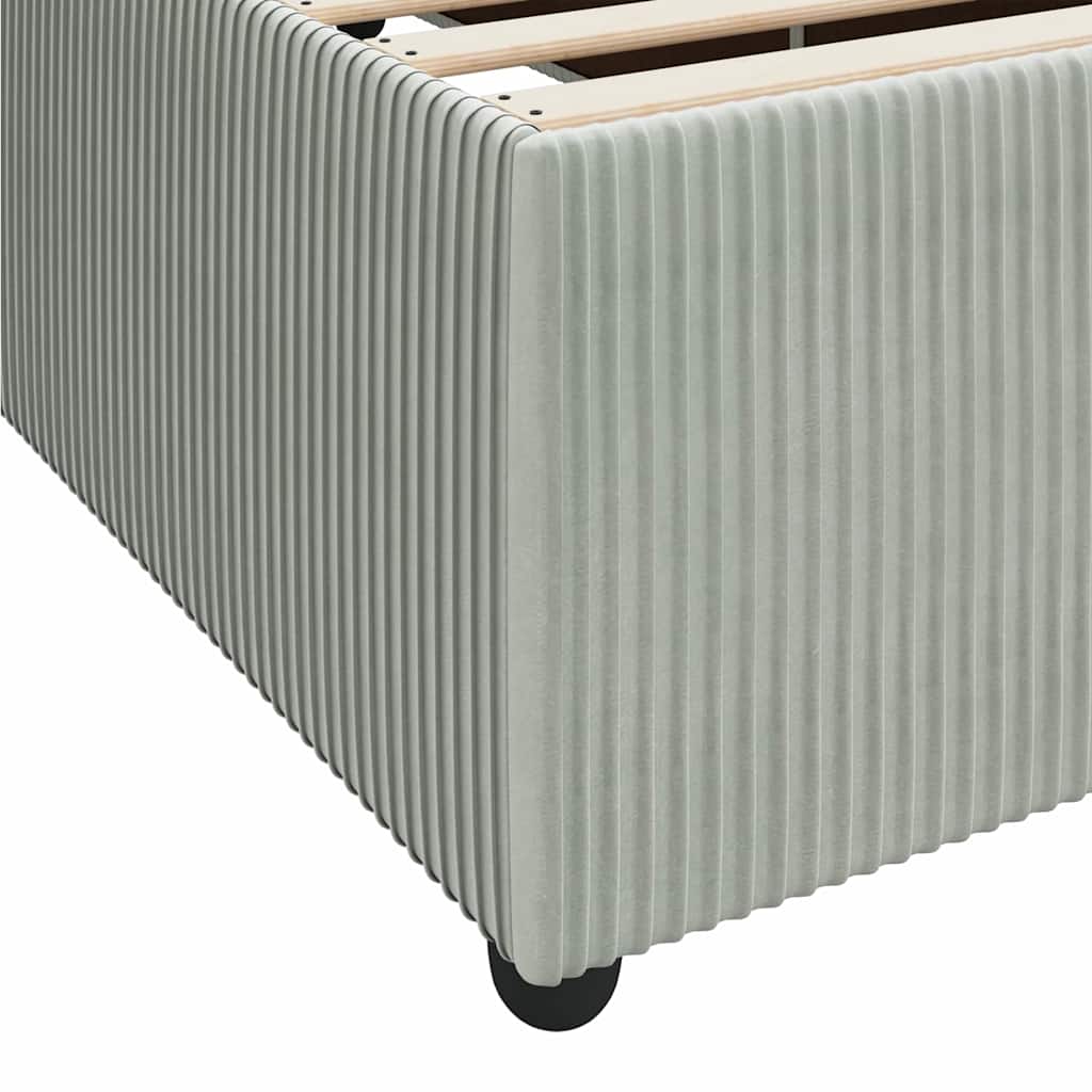 Struttura del letto Grigio chiaro 80 x 200 cm Tessuto