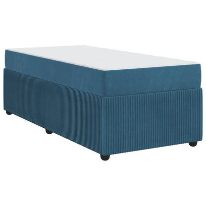 Struttura del letto con materasso Blu 80 x 200 cm Tessuto | homemem39