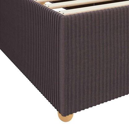 Struttura letto con materasso Marrone scuro 100 x 200 cm