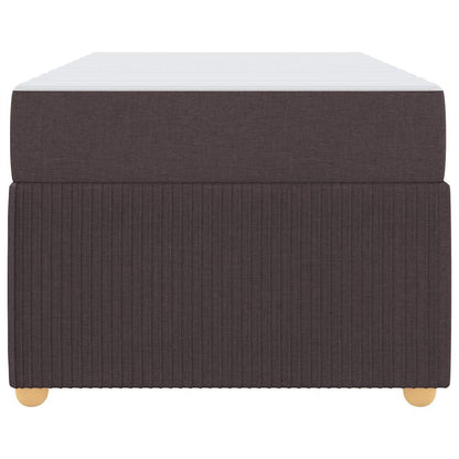 Struttura letto con materasso Marrone scuro 100 x 200 cm