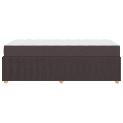 Struttura letto con materasso Marrone scuro 100 x 200 cm
