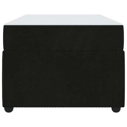 Struttura letto con materasso Nero 100 x 200 cm Velluto