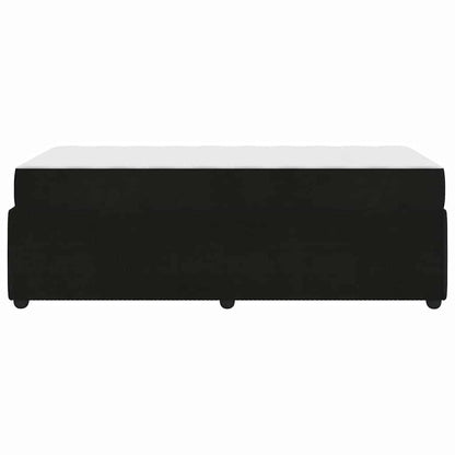 Struttura letto con materasso Nero 100 x 200 cm Velluto